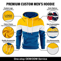Produsen Pakaian Hoodie Musim Dingin Kustom Desain Patchwork Kasual Pullover Unisex untuk Olahraga di Gym Sweatshirt Berkerah Hoodie
