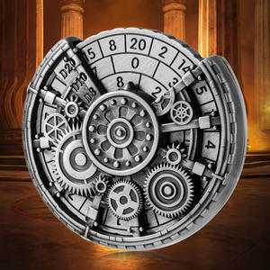 Roue de <span class=keywords><strong>roulette</strong></span> en métal pour dés de D&D, engrenage rotatif métallique pour dés de D&D, accessoire de jeu de dés pour cadeaux D&D - Product Image 3