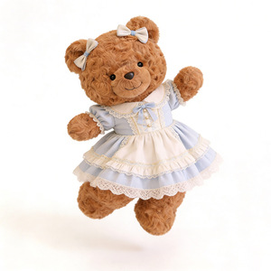 Orsetto di peluche personalizzato all'ingrosso, orsetto di peluche di tendenza, orsetto di peluche alla moda e carino con <span class=keywords><strong>vestito</strong></span> - Product Image 1