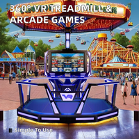 Fábrica 9D 360 grados máquina de juego de realidad Virtual cinta de correr Durable Metal VR espacio caminar plataforma al aire libre Vr simulador