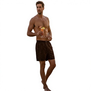 Calzoncillos Bóxer para Hombre, 100% Algodón, Transpirables, Cintura Media, Tejido Elástico a Rayas, con Logotipo, Estilo Americano para Uso Diario - Product Image 1