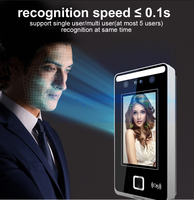 Machine de contrôle d'accès et de présence par reconnaissance faciale étanche avec SDK gratuit, système de contrôle d'accès RFID, avec services OEM/ODM d'usine