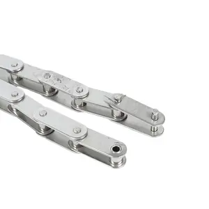 Üst düzey kalite Hollow Pin konveyör küçük rulo paslanmaz çelik kısa çift Pitch zinciri