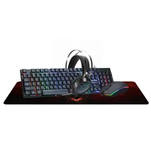 Diskon Besar Headset Keyboard Mouse 4 In 1 Gaming Combo Tatakan Maus