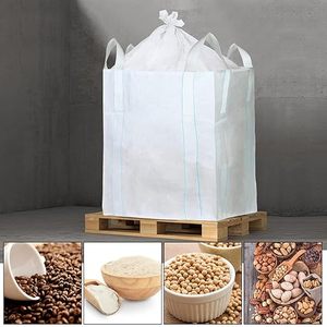 Sac jetable en PE non tissé en vrac pour benne de chantier, sable, 135x35x43 pouces, grande taille robuste avec fond et poignée - Product Image 4