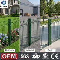 Grillage métallique 3D en acier PVC vert de haute qualité pour clôtures extérieures, treillis, portails et panneaux de clôture en fil de fer