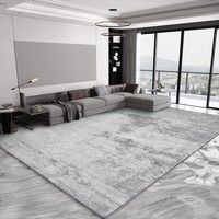 Gris lavable en machine moelleux luxe décor à la maison tapis salon tapis de chambre moderne