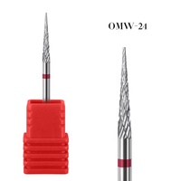 Fraise à ongles en carbure de tungstène de haute qualité, étanche, pour manucure, polissage et nettoyage des cuticules, outils de polissage pour ponceuse à ongles