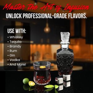 Home Bar DIY Juego de regalo para hombres Mujeres Kit de infusión de alcohol para Tequila Crea 750 Combos de sabor para aniversario Regalo de cumpleaños - Product Image 6