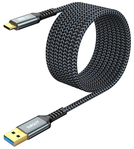Cable de Carga Rápida USB 3.0 Tipo-A a Tipo-C SUNGUY, Material Trenzado Flexible, Ecológico, Longitud de 1M/2M/3M, MOQ Pequeño - Product Image 4