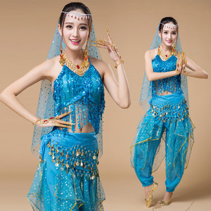 Jh025 Adulto <span class=keywords><strong>Sexy</strong></span> Árabe Traje <span class=keywords><strong>de</strong></span> Danza del Vientre Mujeres Trajes <span class=keywords><strong>de</strong></span> Danza del Vientre Indio 5PCS Vestido para Vestido <span class=keywords><strong>de</strong></span> Actuación - Product Image 1