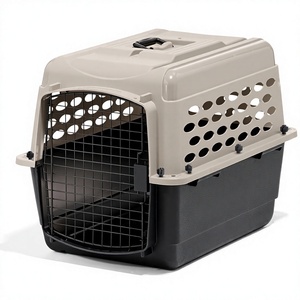 Cage de transport portable Petmate <span class=keywords><strong>Vari</strong></span> pour chiens de taille moyenne, compatible avion, en plastique durable, écologique et verrouillable - Product Image 1