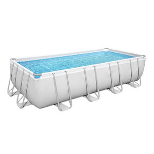 <span class=keywords><strong>Piscina</strong></span> Elevada Rectangular Bestway 56670 Power Steel de Acero, 4.88 m x <span class=keywords><strong>2.44</strong></span> m x 1.22 m, de Alta Calidad para Familias - Product Image 1