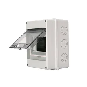 IP65 Waterproof Outdoor HT-5-Way MCB Box Plastic Electrical PV Junction Box Switch Panel Mount Distribution Panel