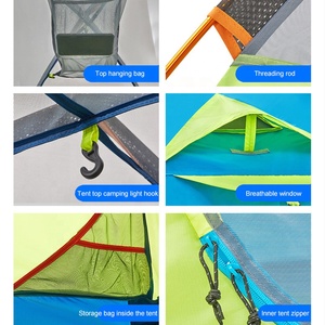 Tente de randonnée ultralégère pour l'aventure en plein air Wind Valley, tente pliable imperméable pour 1 à 2 personnes, pour le <span class=keywords><strong>camping</strong></span> et la randonnée - Product Image 6