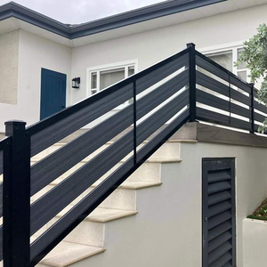Balustrade en aluminium pour <span class=keywords><strong>maison</strong></span> <span class=keywords><strong>moderne</strong></span>, rampe de pont extérieur, <span class=keywords><strong>escalier</strong></span> d'entrée - Product Image 5