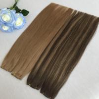 Extensions de cheveux naturels Remy à double trame européenne, extensions adhésives Genius Weft, prix d'usine
