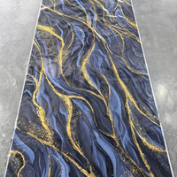 Panel de Pared de PVC de Primera Calidad con Diseño de Mármol, 1220x2600mm, 3mm, Película de Impresión 3D, Compuesto de Polvo de Piedra de PVC, Sin Pegamento, para Diseño de Interiores