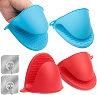 Offre Spéciale : Mini-pinces de cuisine doubles en silicone, roses, mignonnes et amusantes, pour la sublimation, protège-mains pour hot pot et four, gants en silicone