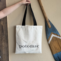 Sac fourre-tout en toile de coton réutilisable, grand format, personnalisable avec logo imprimable, pour courses et shopping