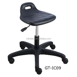 Preço razoável ajustável multi função Lab Stool ESD escritório preto cadeira