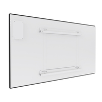 1500w verre carbone cristal panneau infrarouge chauffage salle de bain