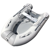 Offre Spéciale – Bateau Pneumatique Pliable 270 cm (8 pieds) en PVC/Hypalon avec Plancher Gonflable ou en Aluminium en Option pour la Pêche et les Activités Nautiques en Extérieur