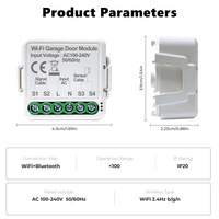 Mini Controlador WiFi Inalámbrico para Persianas Enrollables, Módulo de Interruptor para Puerta de Garaje, Control Remoto Inteligente con Temporizador