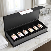 Boîte à bijoux en papier rigide laminé mat avec fermeture magnétique et plateau intérieur personnalisé à plusieurs compartiments
