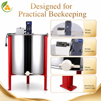 Extracteur de miel électrique à 8 cadres, centrifugeuse à miel verticale en acier inoxydable, équipement d'apiculture, séparateur de miel