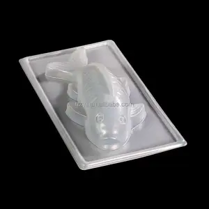 fish shape 100% safe food grade rice cake all in one design Clear easy release Mold