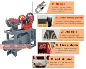 Petit broyeur à mâchoires industriel pe200x300 pe 900x1200 pe 200*300 pe 250*750 avec écran