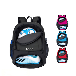 Mochilas <span class=keywords><strong>de</strong></span> Fútbol <span class=keywords><strong>con</strong></span> Logo Personalizado y MOQ, Impermeables, para Botas <span class=keywords><strong>de</strong></span> Fútbol, Pickleball, Baloncesto, Deportes, Fitness, Voleibol y Balompié <span class=keywords><strong>con</strong></span> Compartimento para Zapatos - Product Image 1