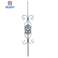Balaustre de escalera de hierro forjado, accesorio personalizado hecho a mano, rosetones ornamentales, antirrobo, moderno, para balcón