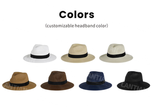Sombrero Panamá <span class=keywords><strong>de</strong></span> Paja Personalizado al por Mayor <span class=keywords><strong>para</strong></span> Mujer y <span class=keywords><strong>Hombre</strong></span>, Informal, <span class=keywords><strong>para</strong></span> <span class=keywords><strong>Verano</strong></span>, Senderismo al Aire Libre, con Ala Ancha y Protección Solar - Product Image 5