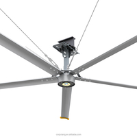 Ventilateurs HVLS de grande capacité pour entrepôt, de 8 à 24 pieds, ventilation à haut débit d'air, ventilateur de plafond industriel robuste sur mesure