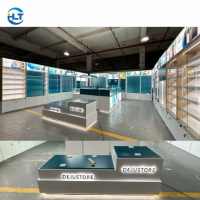 Aménagements de magasin sur mesure pour accessoires de téléphonie mobile |   Affichage LED Écologique et Étanche pour Toute la Surface des Centres Commerciaux