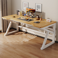 Bureau d'ordinateur moderne en aluminium pour la maison, le bureau et la chambre à coucher, poste de travail e-sport réglable et écologique