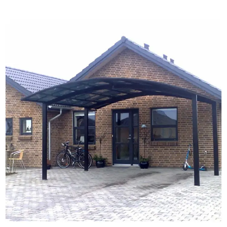 Outdoor Tuin Gebouw Auto Poort Luifels & Carports, Garages Type Aluminium / Solid Pc Auto Onderdak