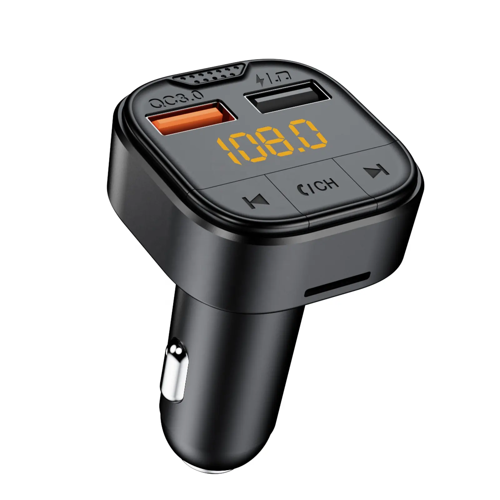 AGETUNR NEW T80 Bluetooth Car Kit Handsfree Stereo FM Transmitter MP3 Player 18W QC3.0 fast charge activate phone voice control