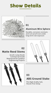 Overseas Factory Stock 7W DC12V Dandelion Landscape Light All Weather Resistance For Park Driveway Pathway Decoration <b>Lamp</b> - Product Image 3