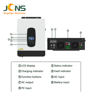 XZJ Onduleur Hybride Chine 24 V IBrido 24V Inversor 12V 220V 6000W Inversol 48V Hybride Onduleurs Solaires Hors Réseau Powerinverter - Product Image 2
