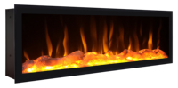Cheminée électrique à effet de flammes artificielles, avec télécommande, pour la maison