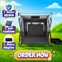Machine d'entraînement au football intelligente avec écran LCD pour le suivi de la vitesse et de la puissance, machine de tir au football portable pour l'entraînement en solo