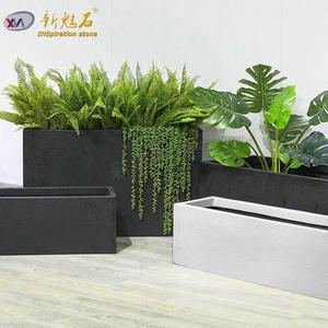 Nuevos materiales de construcción de piedra, maceta de terrazo, maceta redonda de cemento GRC para exteriores, para cafeterías y restaurantes - Product Image 5