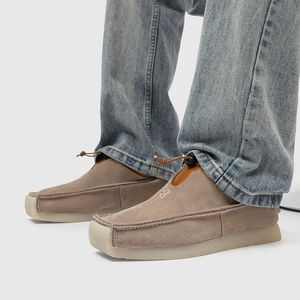 Sepatu Loafer Kasual Pria Musim Semi Terbaru, Sol Empuk Anti Selip, Model Mewah Ujung Persegi Bordir, Sepatu Slip-on <span class=keywords><strong>Fashion</strong></span>, Logo Kustom Grosir - Product Image 5