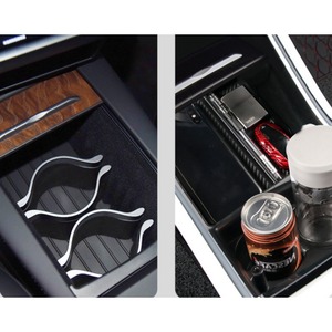 Estante de almacenamiento para coche, soporte para consola central delantera, portavasos trasero para Tesla Model 3, kit de carrocería, accesorios para coche - Product Image 6