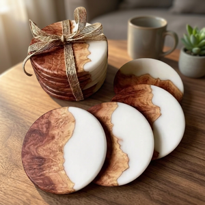 Luxury Bone Inlay Tea <b>Coaster</b> <b>Set</b> Classic Design Multi-Size for Hotels' Kitchen Home Restaurant Wedding Party Use Mats Pads - Product Image 4