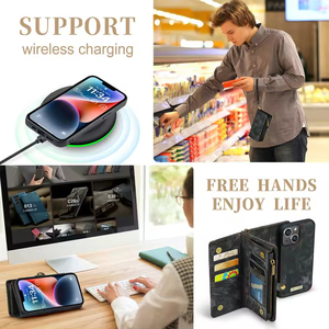 2 trong 1 có thể tháo rời dây đeo cổ tay trường hợp đối với <span class=keywords><strong>iPhone</strong></span> 15 14 13 12 11 XR <span class=keywords><strong>SE</strong></span> 8 7 đầy đủ phạm vi và Samsung - Product Image 4