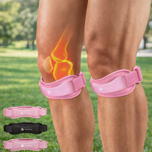 Springseaon Customized OEM ODM Patella Strap Knee Support Sports Brace <b>Running</b> Basketball Joint Pain Relief Adjustable Model - Product Image 1